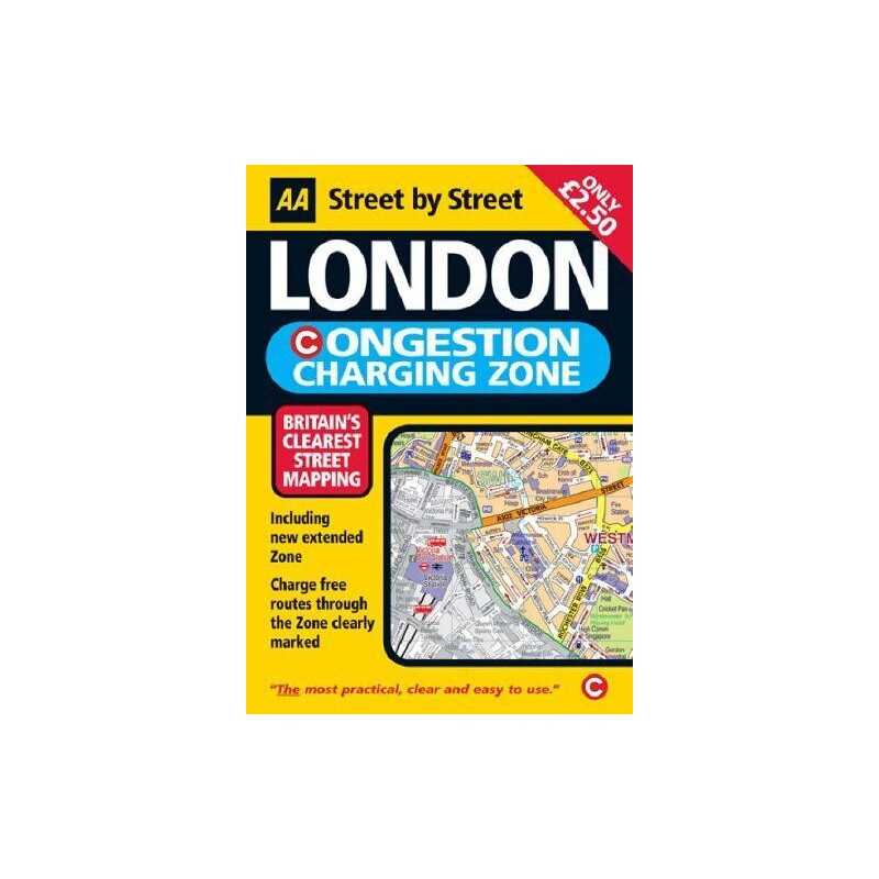 AA London Congestion Charging Map (AA Stre... by AA Publishing Sheet map, folded