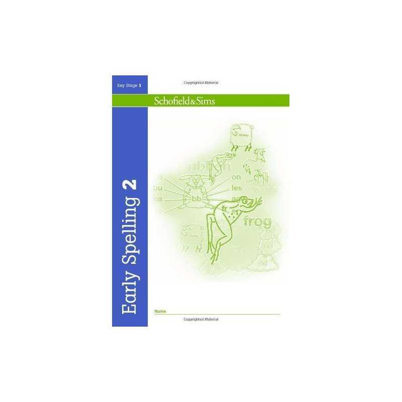 Early Spelling Book 2 (of 3): KS1, Years 1 & 2 by Paul Martin Paperback Book The