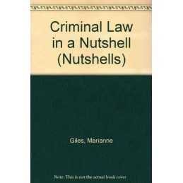 Criminal Law in a Nutshell (Nutshells S.) by Giles, Marianne Paperback Book The