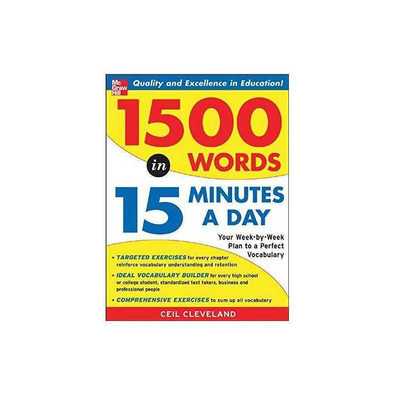 1500 Words in 15 Minutes a Day: Your Week-by-wee... by Cleveland, Ceil Paperback