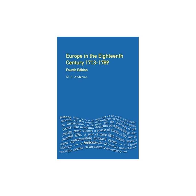 Europe in the Eighteenth Century 1713-1789 (Gener... by Anderson, M.S. Paperback