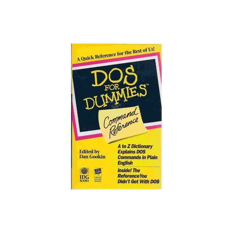 DOS for Dummies(r) Command Reference by Greg Paperback Book