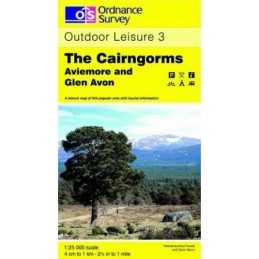 Cairngorms - Aviemore and Glen Avon (Out... by Ordnance Survey Sheet map, folded