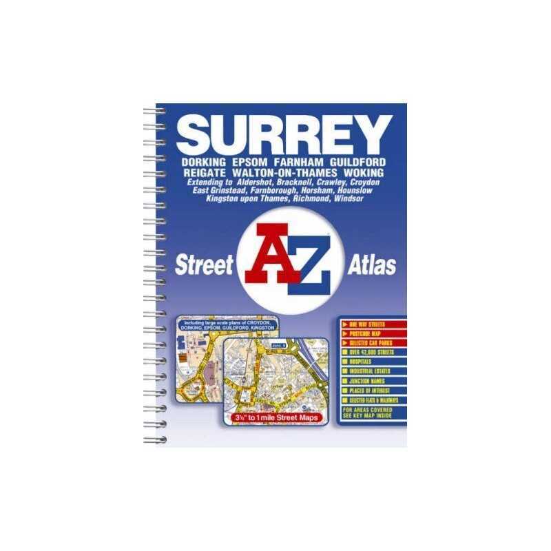 Surrey Street Atlas Spiral bound Book