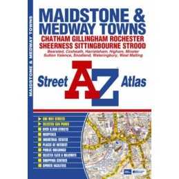 Maidstone & Medway Towns Street Atlas by Geographers A-Z Map Company Paperback
