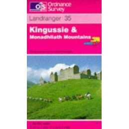 Kingussie and Monadhliath Mountains (Ord... by Ordnance Survey Sheet map, folded