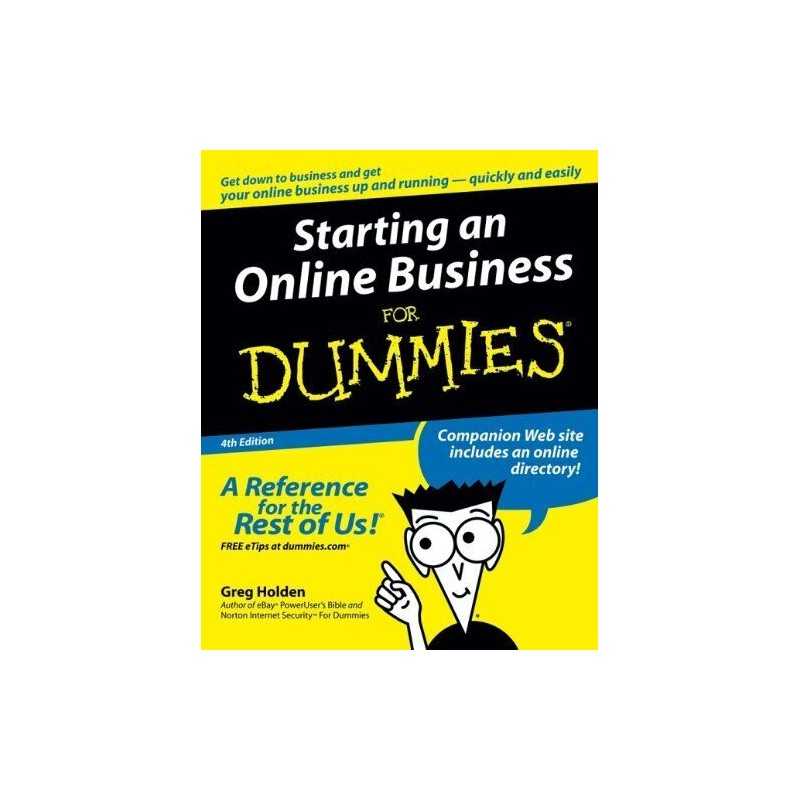 Starting an Online Business For Dummies (For Dummie... by Holden, Greg Paperback