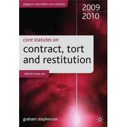 Core Statutes on Contract, Tort and Restituti... by Stephenson, Graham Paperback