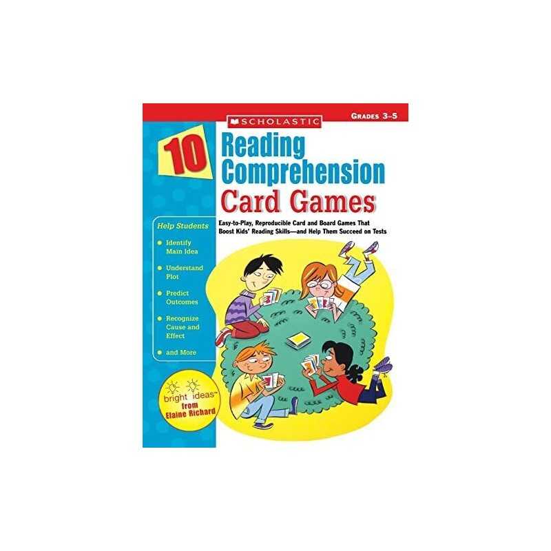 10 Reading Comprehension Card Games: Easy-To-Play, Reprodu... by Richard, Elaine