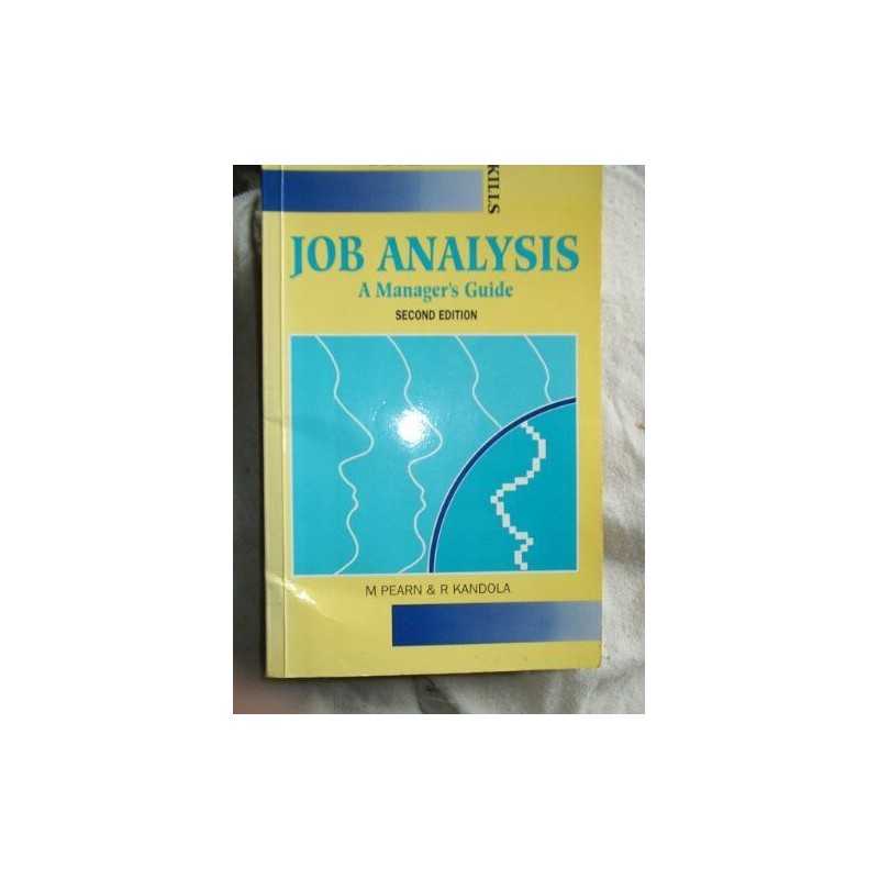 Job Analysis: A Managers Guide (Developing Skills... by Kandola, R.S. Paperback