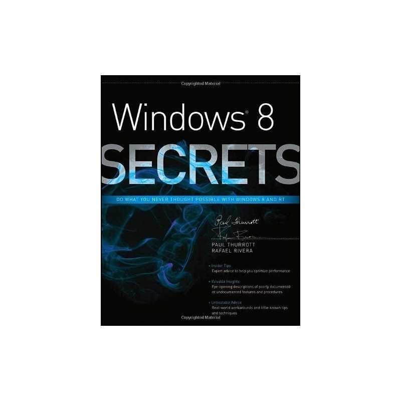 Windows 8 Secrets, Rivera, Rafael