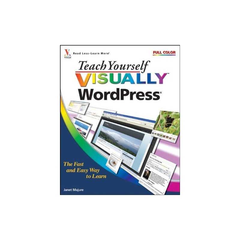 Teach Yourself Visually WordPress by Majure, Janet Paperback Book  Fast
