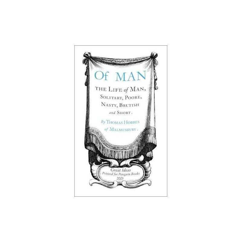 Of Man (Penguin Great Ideas) by Hobbes, Thomas Paperback Book  Fast