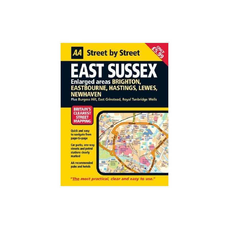 AA Street by Street East Sussex: Midi, AA Publishing