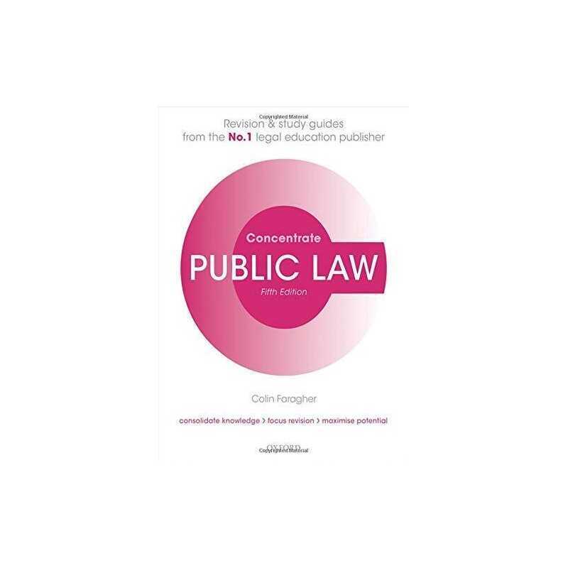 Public Law Concentrate: Law Revision and Study Guide by Faragher, Colin Book The