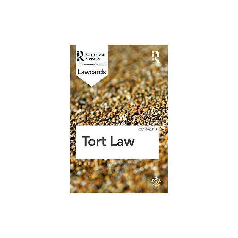 Tort Lawcards 2012-2013, Routledge