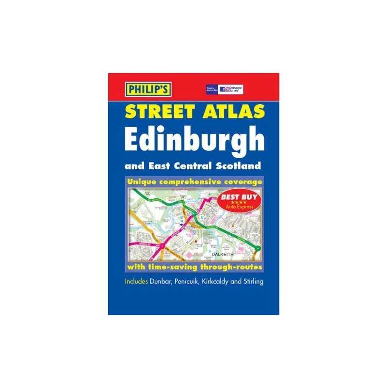 Philips Street Atlas Edinburgh and East Central Scotland Spiral bound Book The