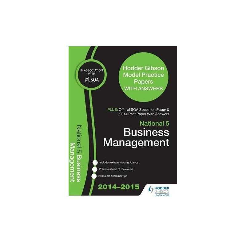 SQA Specimen Paper, 2014 Past Paper National 5 Business Management & H... by SQA