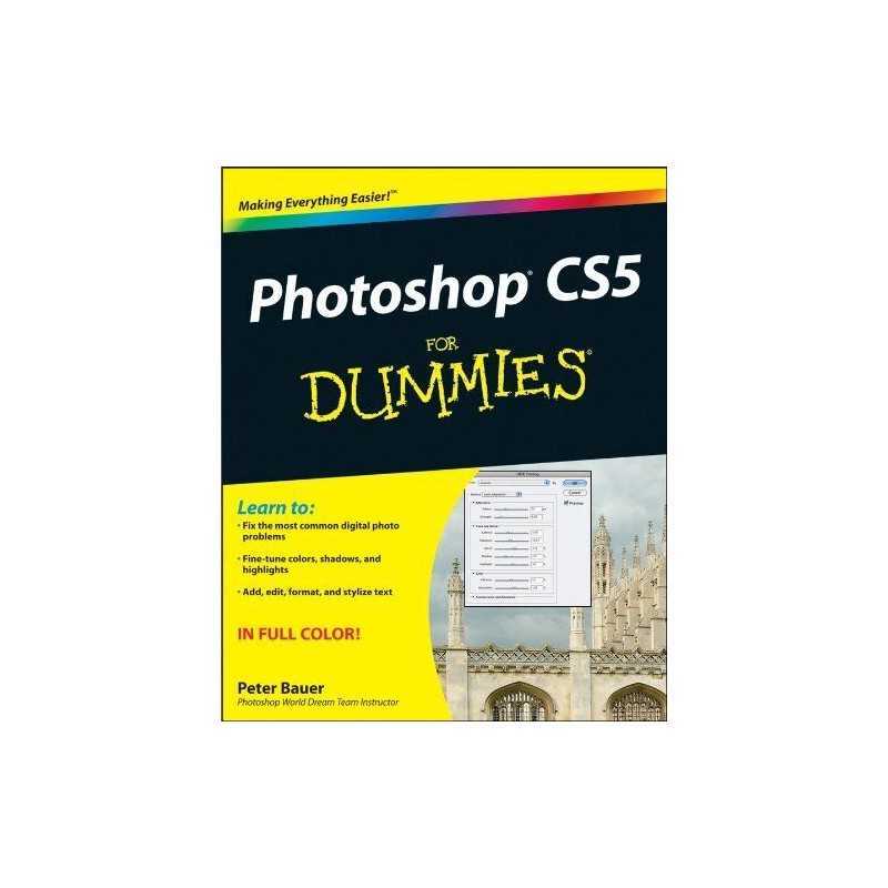 Photoshop CS5 For Dummies by Bauer, Peter Paperback Book