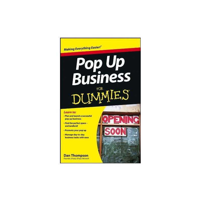 Pop Up Business For Dummies by Dan Thompson Book