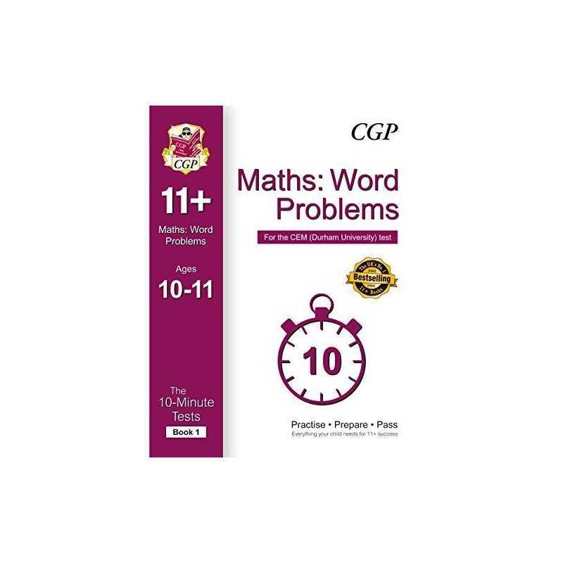 10-Minute Tests for 11+ Maths: Word Problems Ages 10-11 (Book 1)... by CGP Books