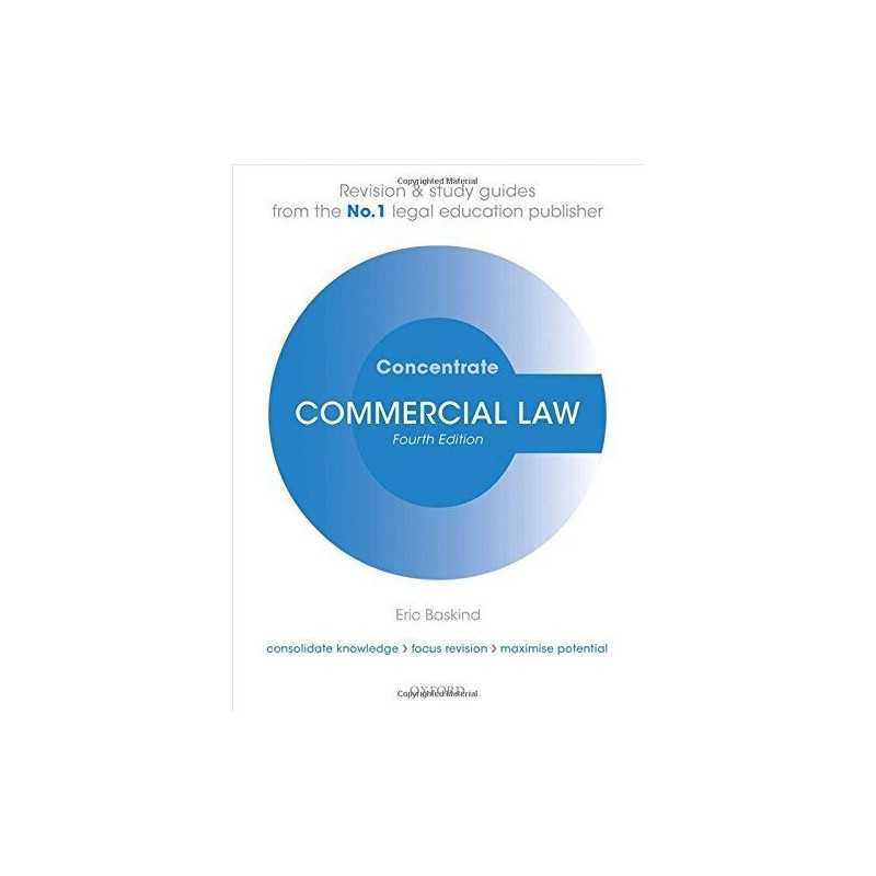 Commercial Law Concentrate: Law Revision and Study Guide by Baskind, Eric Book