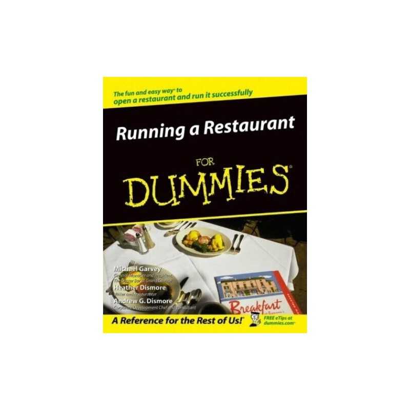 Running a Restaurant For Dummies by Dismore, Andrew G. Paperback Book