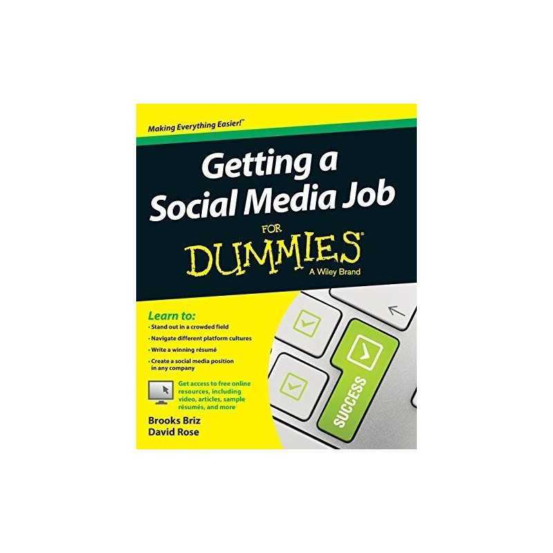 Getting a Social Media Job For Dummies by Rose, David Book