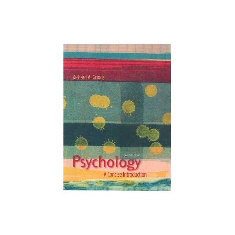 Psychology: A Concise Introduction, Griggs, Richard A.