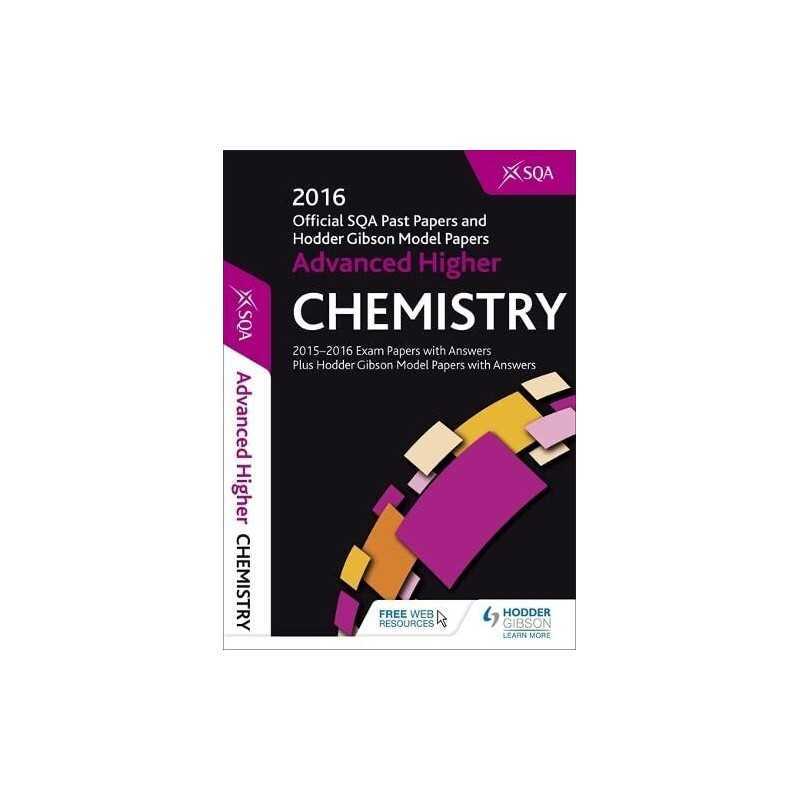 Advanced Higher Chemistry 2016-17 SQA Past Papers with Answers by SQA Book The