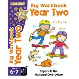 Gold Stars Big Workbook Year Two Ages 6-7 Key Stage 1: Suppor... by Nina Filipek