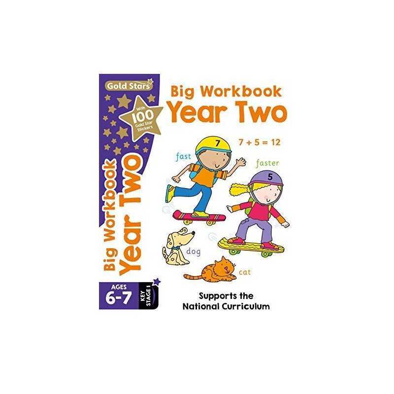 Gold Stars Big Workbook Year Two Ages 6-7 Key Stage 1: Suppor... by Nina Filipek