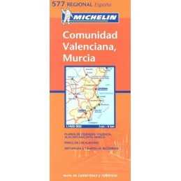 Comunidad Valenciana, Murcia: mapa de carreteras y tur... Sheet map, folded Book