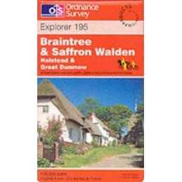 Braintree and Saffron Walden (Explorer M... by Ordnance Survey Sheet map, folded