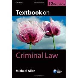 Textbook on Criminal Law by Allen, Michael Book