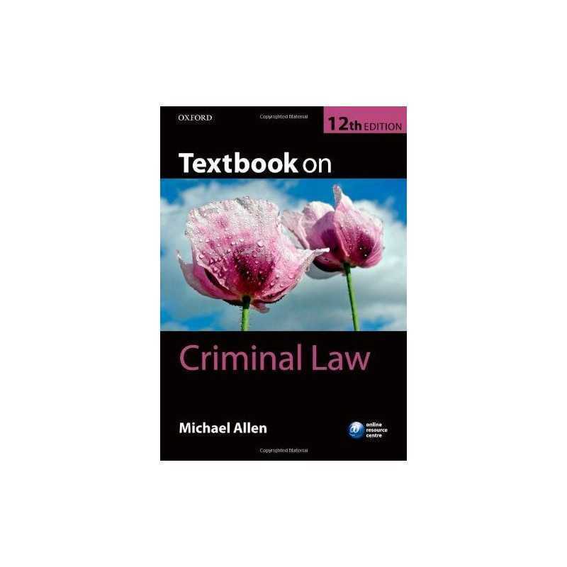 Textbook on Criminal Law by Allen, Michael Book