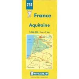 Michelin Map 234 France Aquitaine by Michelin Travel Publicati Sheet map, folded