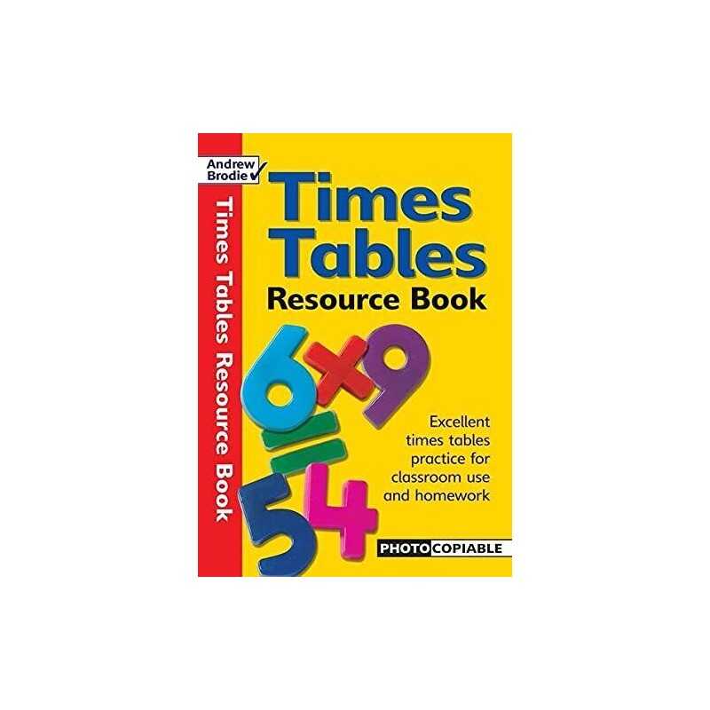Times Tables Resource Book: Photocopi..., Andrew Brodie