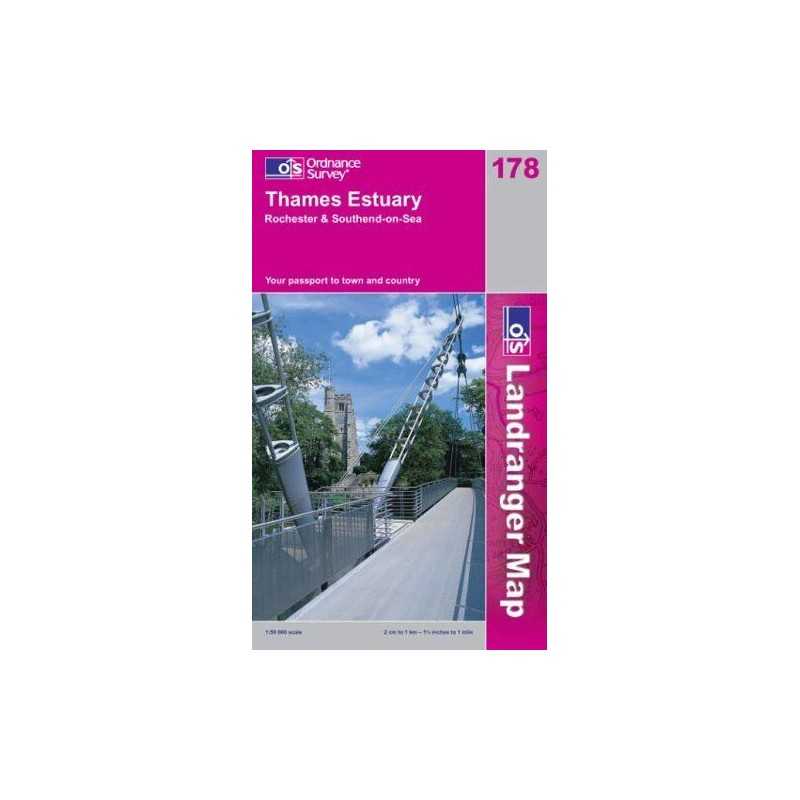 Thames Estuary, Rochester and Southend-o... by Ordnance Survey Sheet map, folded