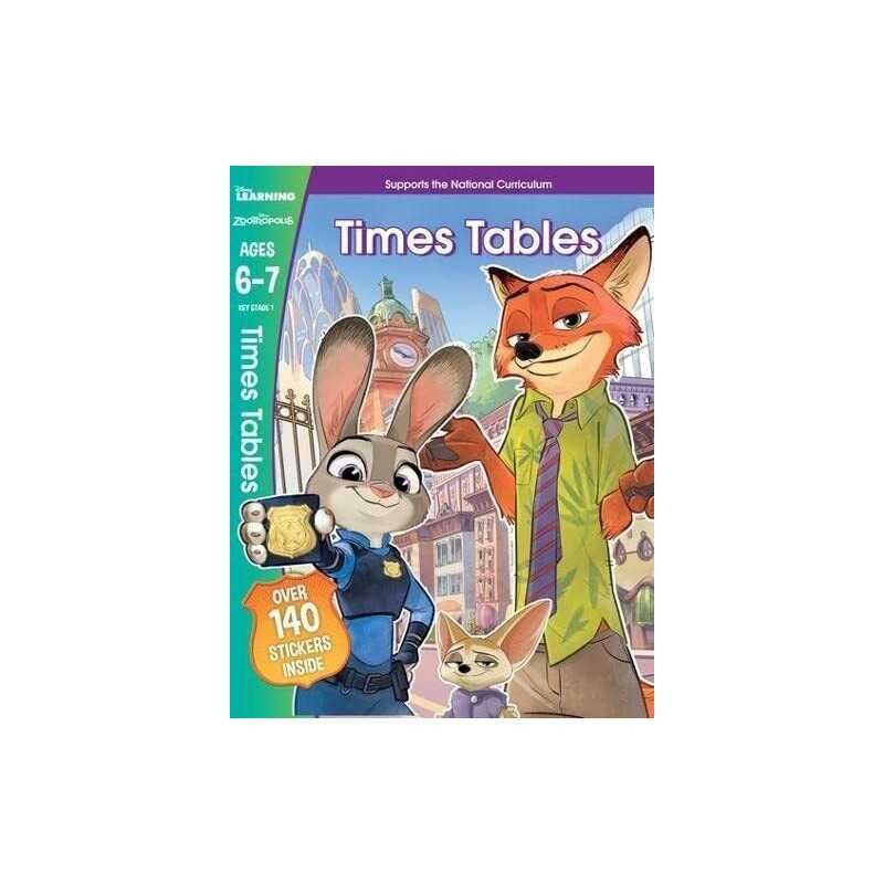 Zootropolis - Times Tables, Ages 6-7 (Disney Learning) by No author Book The