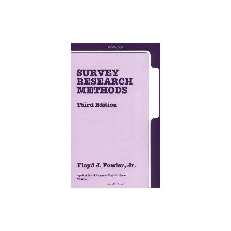 Survey Research Methods (Applied So..., Fowler, Floyd J