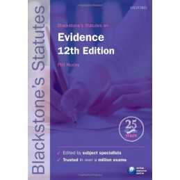 Blackstones Statutes on Evidence (Blackstones Statute Series) by Huxley, Phil