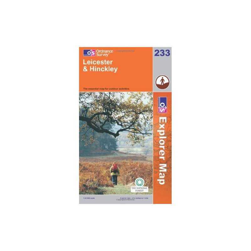 Ordnance Survey Explorer Map 233 Leicest... by Ordnance Survey Sheet map, folded