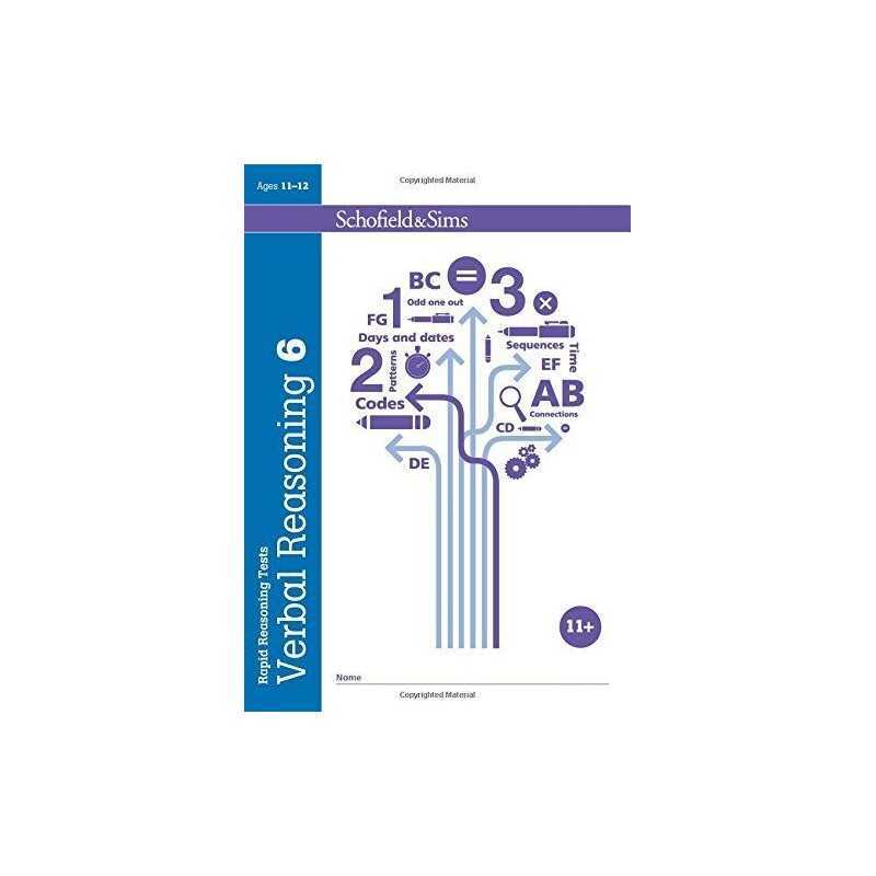 Rapid Reasoning Tests: Verbal Reasoning 6: 11+ Verbal Reas... by Sian Goodspeed