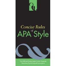 Concise Rules of APA Style by American Psychological Association Paperback Book