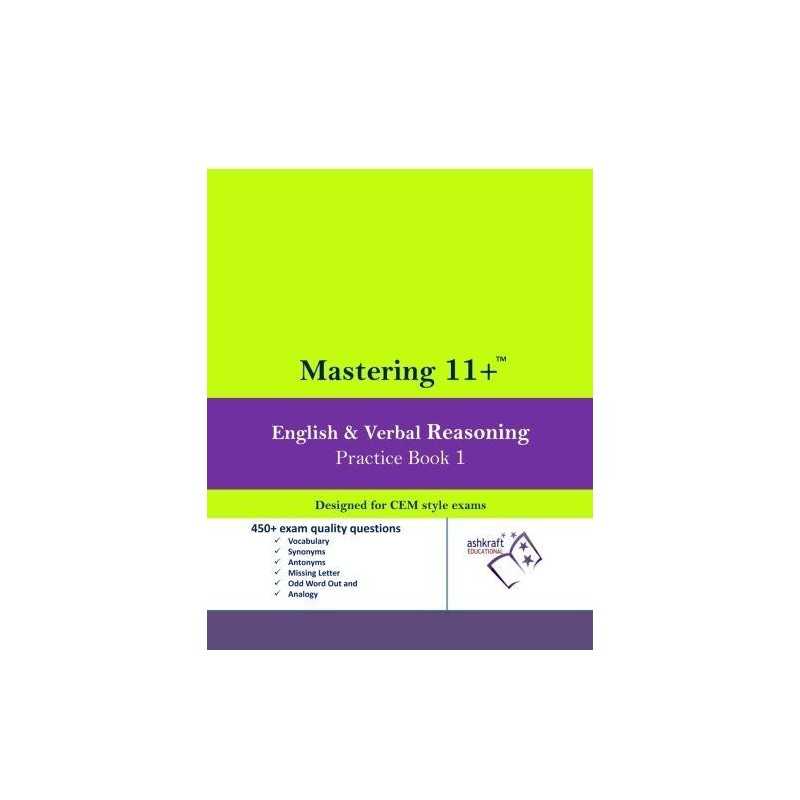 Mastering 11+ English & Verbal Reasoning Practice Boo... by educational, ashkraf