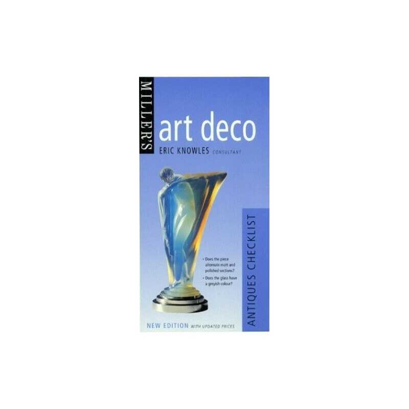 Art Deco (Millers Antiques Checklist) by Miller, Martin Hardback Book
