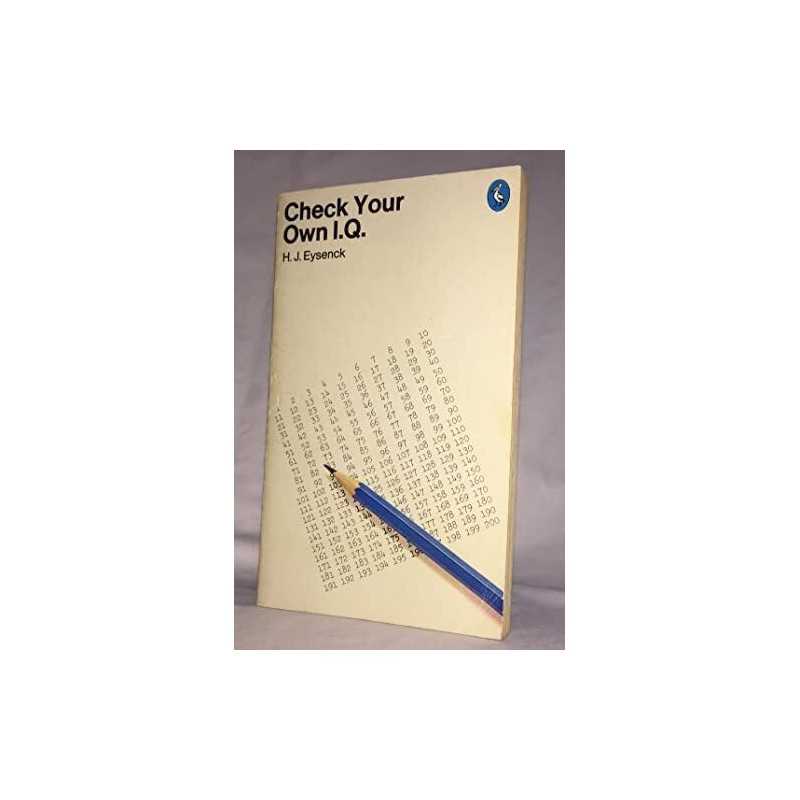 Check Your Own I.Q. by Eysenck, Hans Book