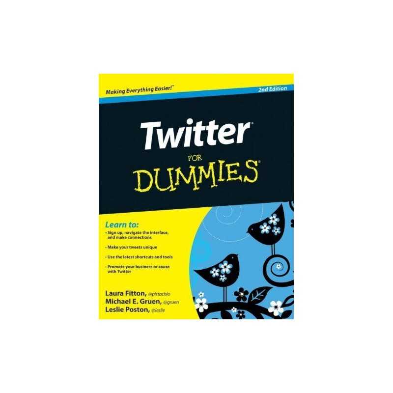 Twitter For Dummies by on, Leslie Paperback Book