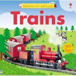 Trains (Lift and Look) by Brooks, Felicity Hardback Book